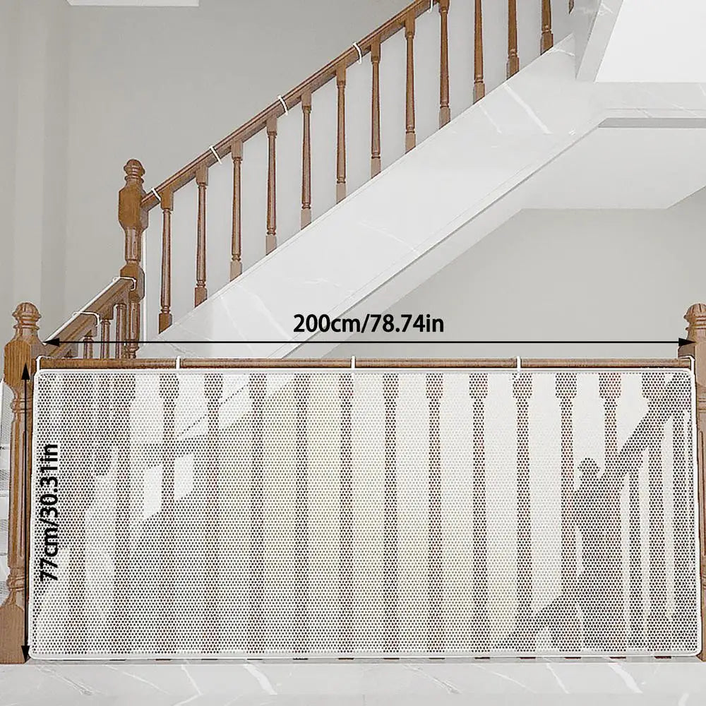 Filet de sécurité en corde de 2 à 3 m d'épaisseur – Protection antichute pour enfants sur balcon et escaliers