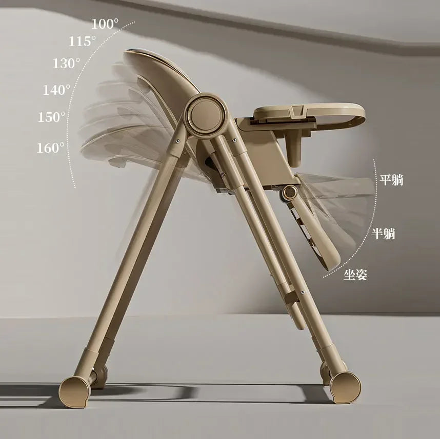 Chaise haute multifonctionnelle pour l'alimentation et le bercement des bébés