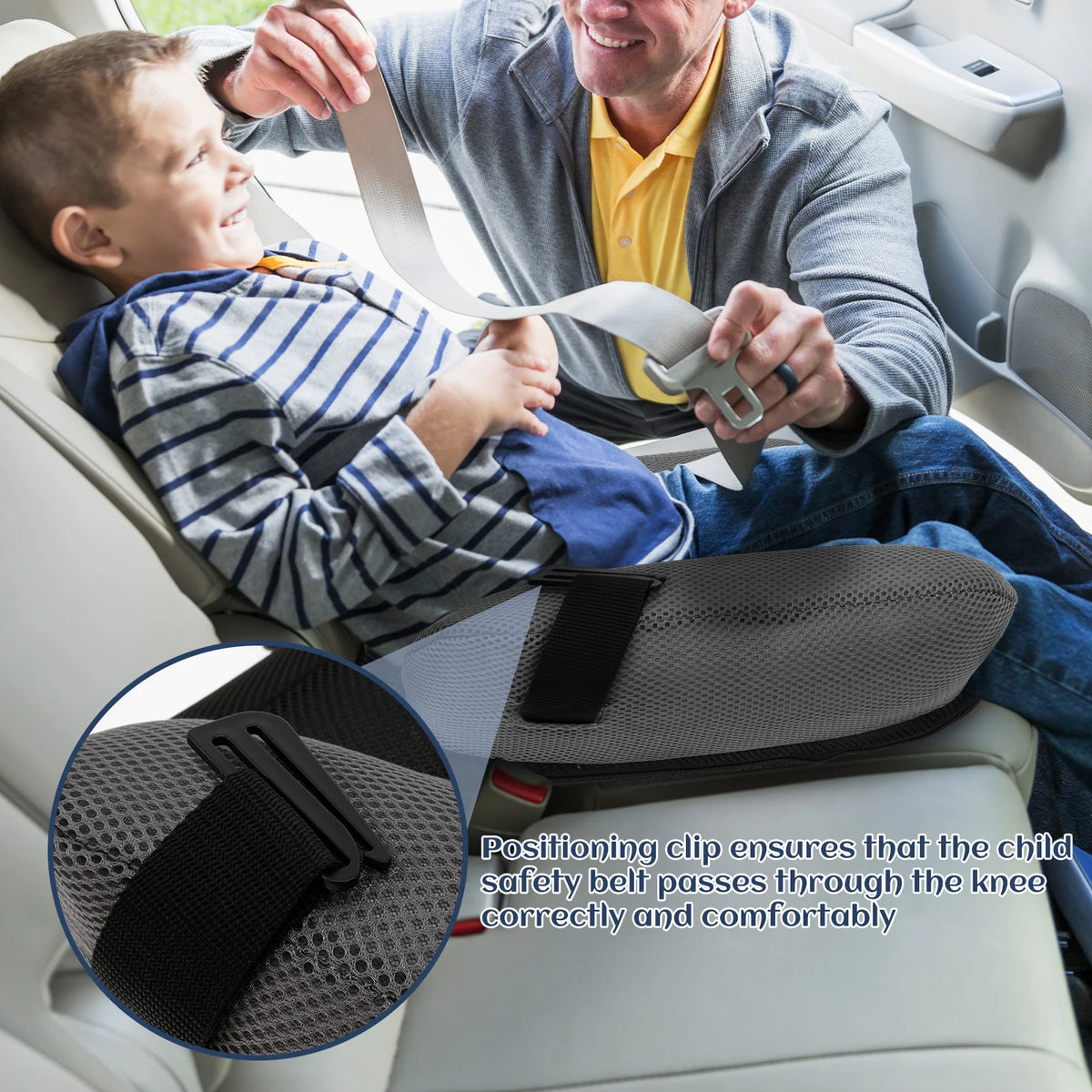 Kids Travel Seat Cushion – Backless Inflatable Booster