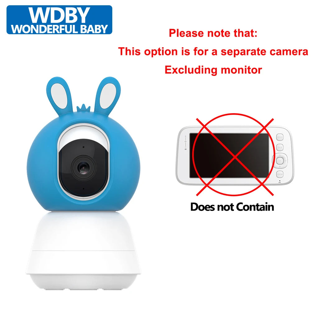 Tuya 5″ Baby Monitor Wireless Pan Tilt 2-Way Talk