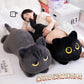 Black Cat Plush Toy – Cuddly Pillow for Kids