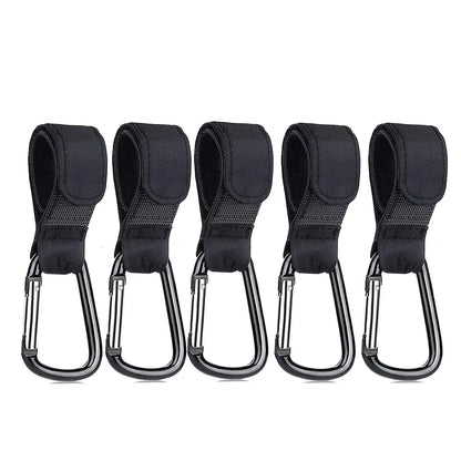 1–10PCS Aluminum Alloy Stroller Hooks – Organizer & Bag Clip