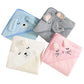 Cartoon Animal Baby Hooded Towel – Soft Bathrobe & Swaddle Wrap