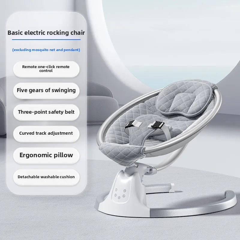 Electric Baby Swing – Soothing Cradle for Newborns