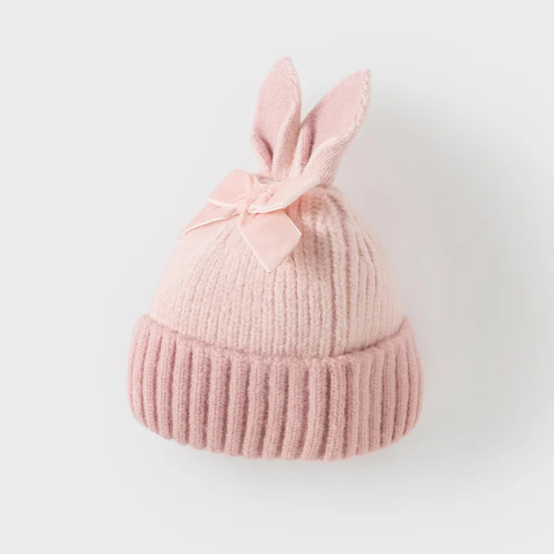 Joli bonnet en tricot coupe-vent pour bébés filles et garçons