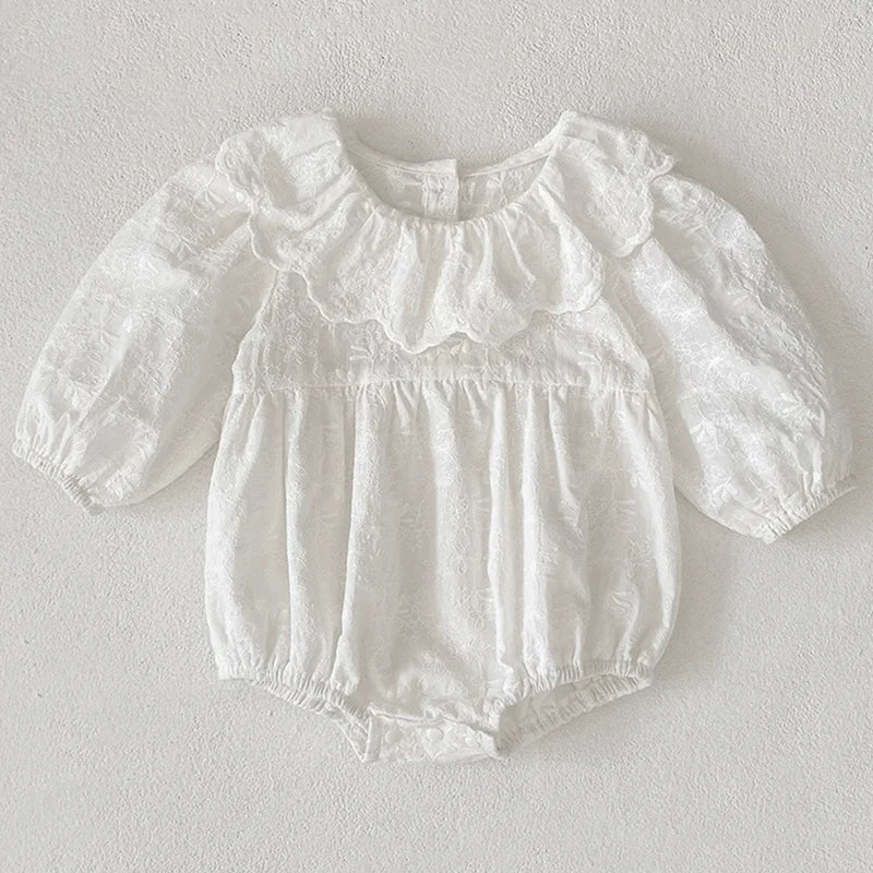 Long Sleeve Cotton Jumpsuit for Baby Girls
