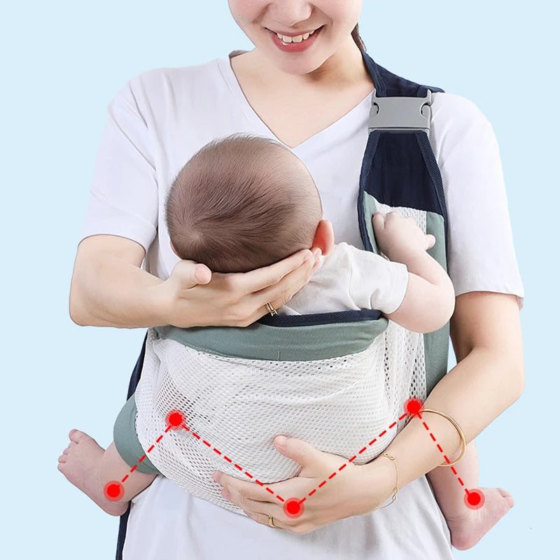 Lightweight Front-Hold Baby Carrier – Breathable & Easy Carry (0–36M)