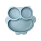 Assiette à ventouse en silicone pour bébé – Bol avec visage souriant