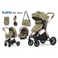 Poussette légère Kidilo H2D C 3 en 1, poussette bébé à quatre roues de bonne qualité