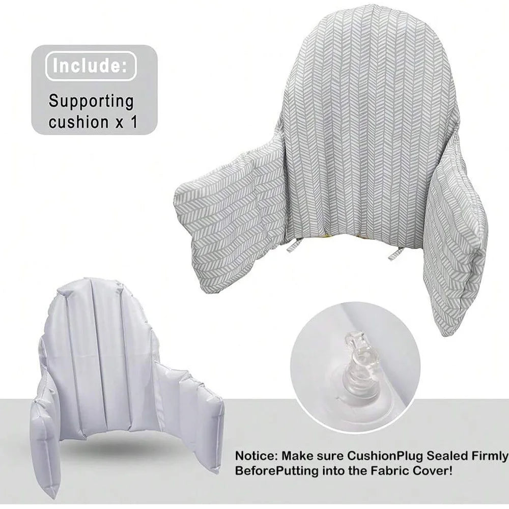 Double-Sided Baby Chair Cover – Built-In Inflatable Back Cushion
