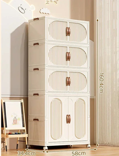 Foldable Kids Storage – Clothes & Toy Sorting Cabinet