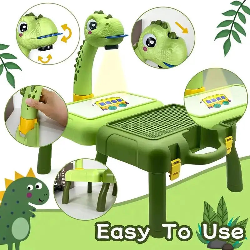 Projecteur de dessin pour enfants – Mini tableau éducatif d'écriture et de dessin pour les 3 ans et plus
