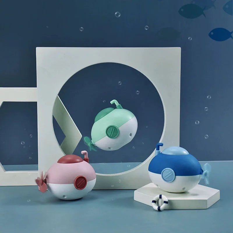 Baby Bath Water Toy – Winding Submarine Animal Play Set
