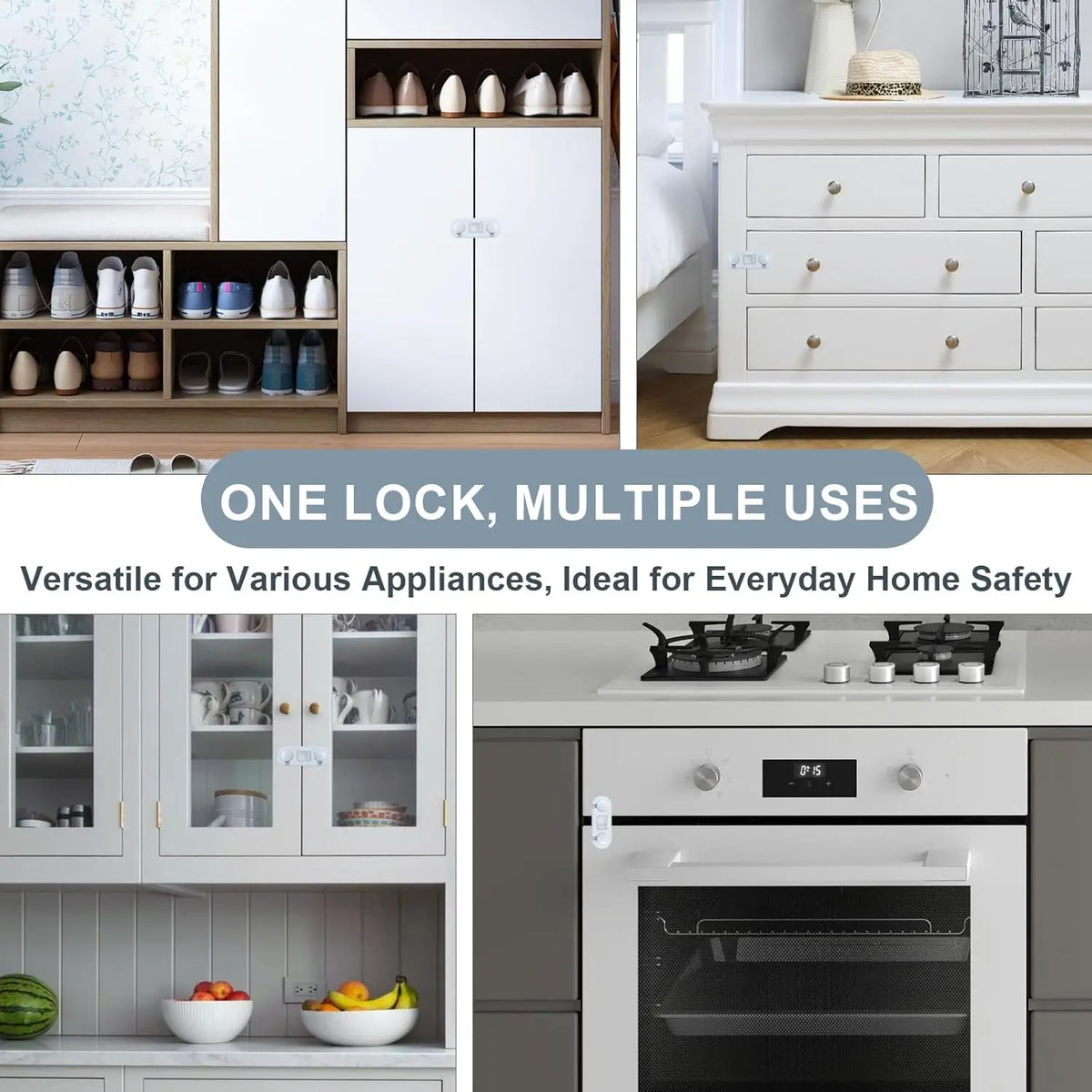Baby Safety Lock for Fridge, Drawer & Double Doors