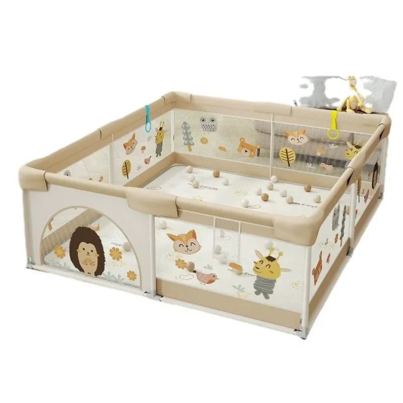Parc pour bébé avec tapis – Parc de jeu sécurisé en filet pour les tout-petits