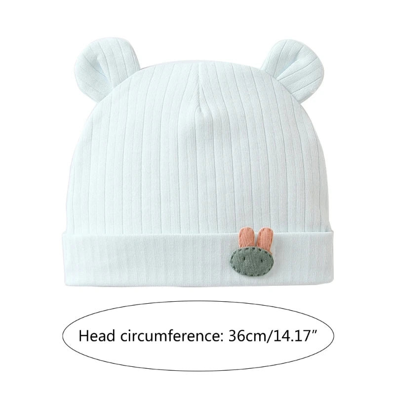 Cute Bear Pattern Newborn Hospital Hat for Baby Boys Girls