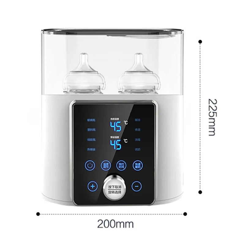 8-in-1 Baby Bottle Warmer | Fast Milk Heater & Sterilizer with Timer