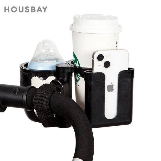 Universal Stroller 2-in-1 Cup & Phone Holder – Baby Pram Accessory