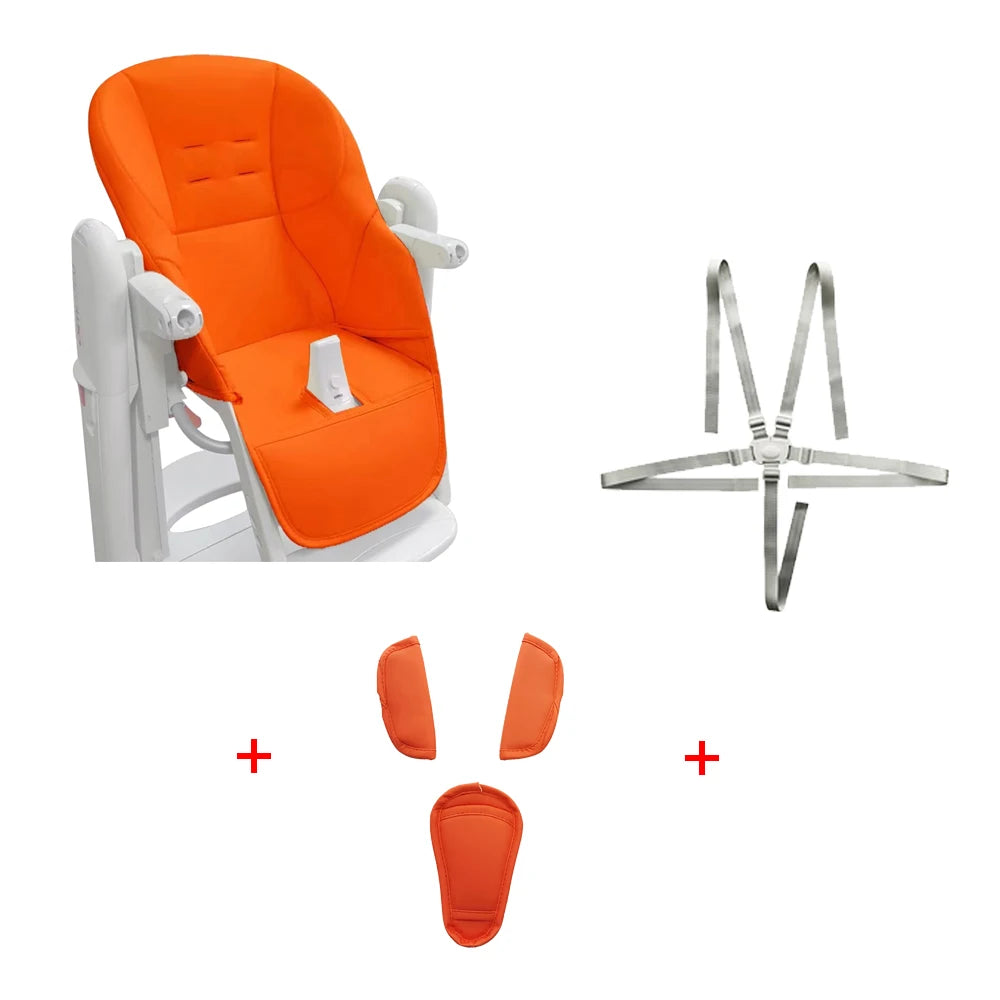 Housse de chaise haute bébé personnalisée – Cuir PU sûr et confortable