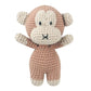 Peluche animal tricotée – Jouet doux pour dormir les bébés