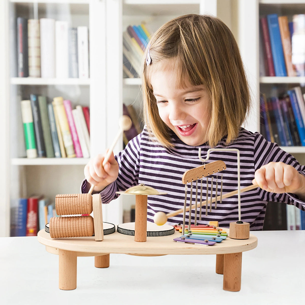 Batterie en bois pour enfants – Amusant et formateur !