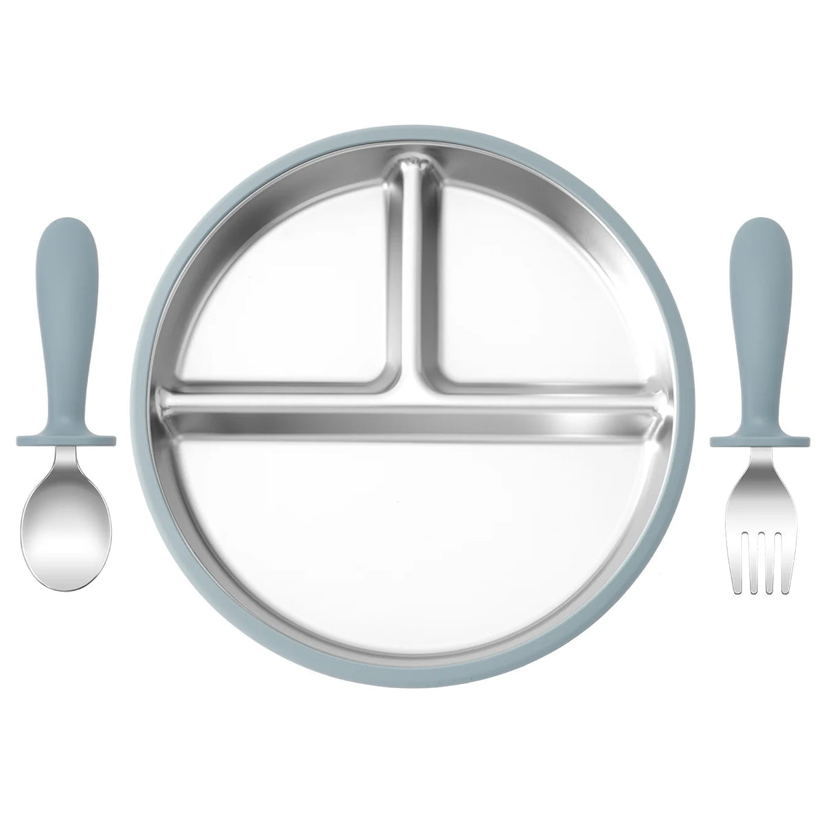 Kids Feeding Essentials – 3PCS Bowl, Spoon & Fork Set