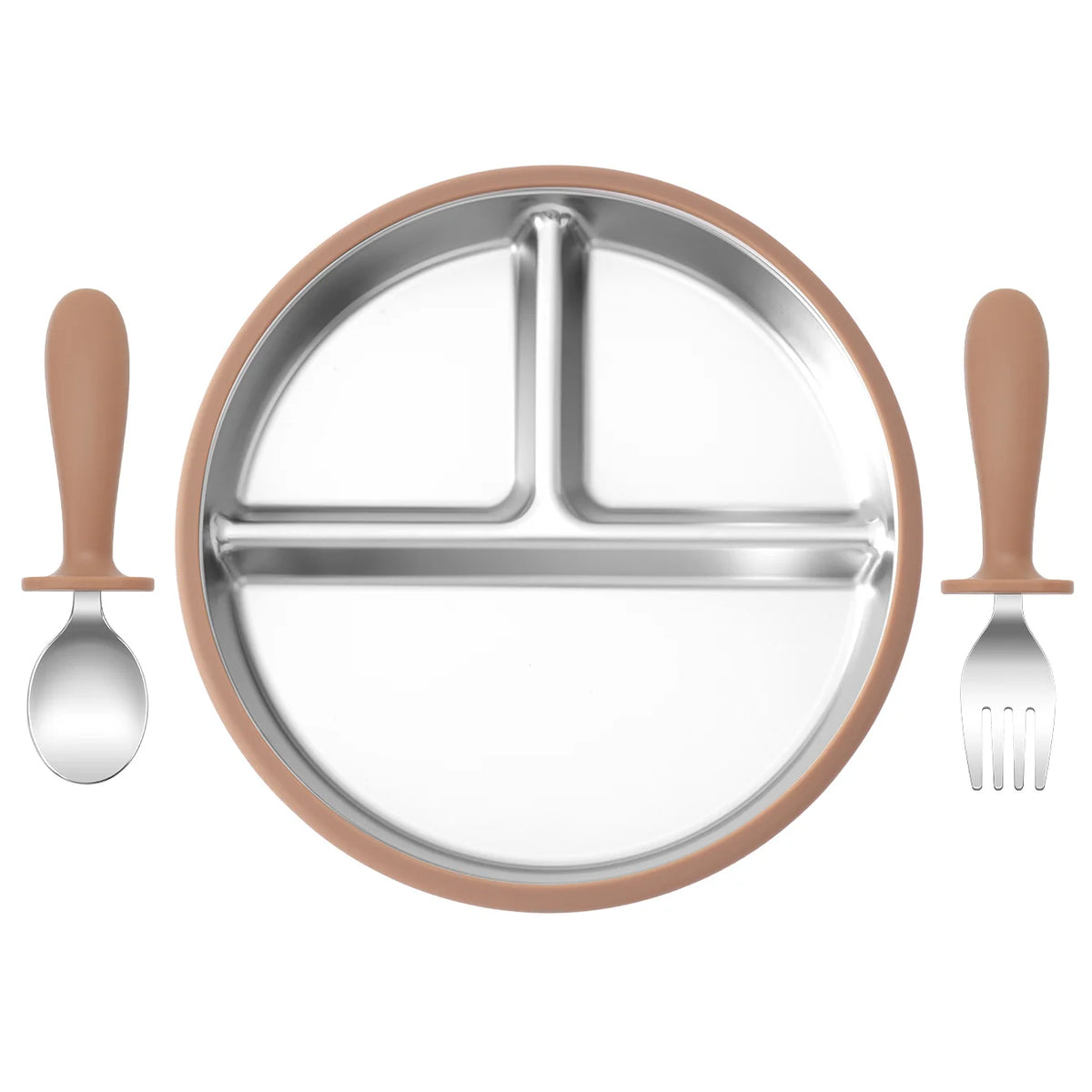 Kids Feeding Essentials – 3PCS Bowl, Spoon & Fork Set