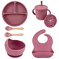 Kit d'alimentation pour bébé – Assiette à ventouse, tasse et couverts