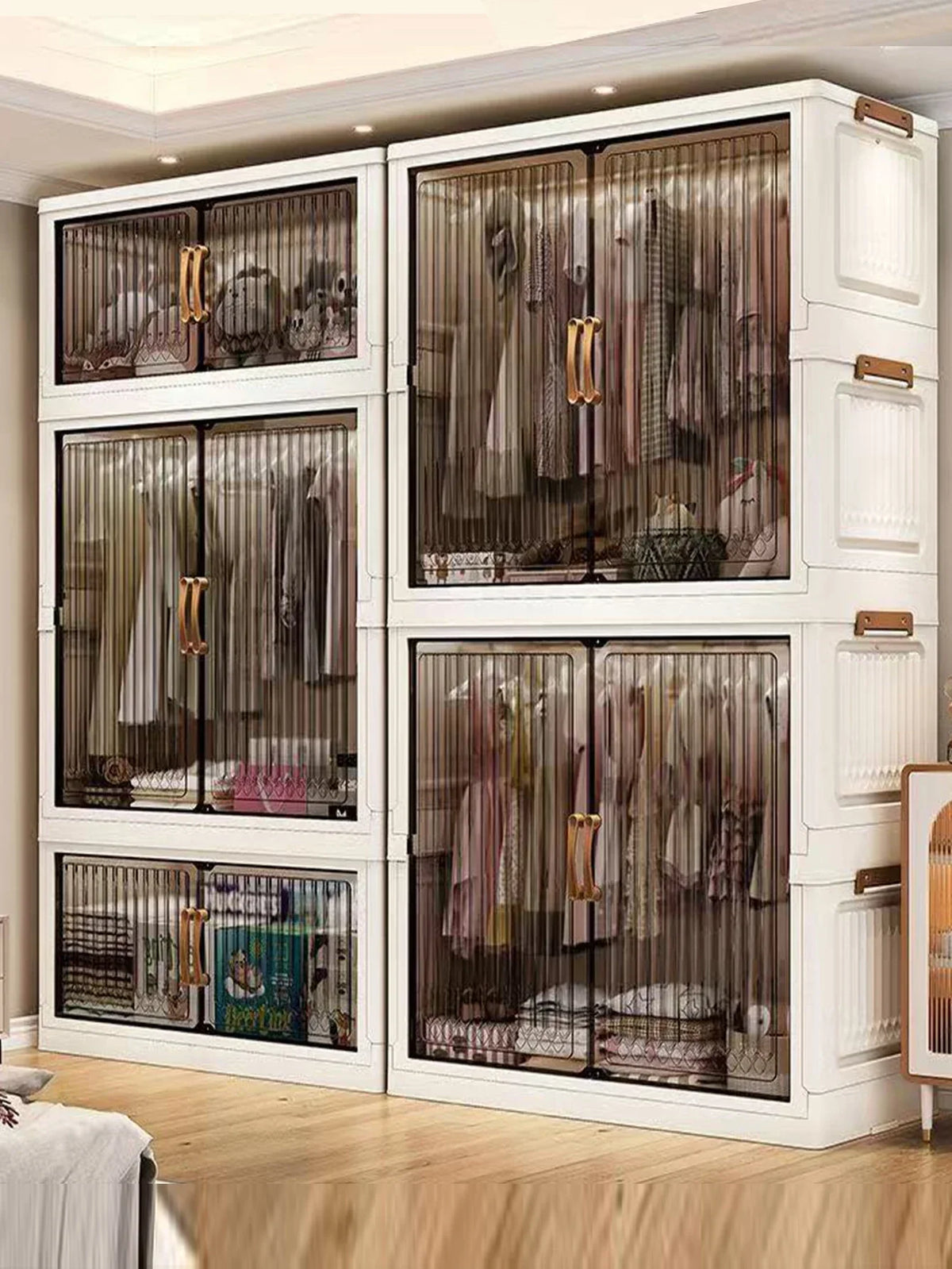 Home Storage Cabinet – Foldable Wardrobe Organizer