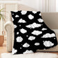 Cloud Throw Blanket, Blue and White Gift for Girl and Boy, Lightweight Super Soft Suitable for Sofa, Chairs, Bed for Kid
