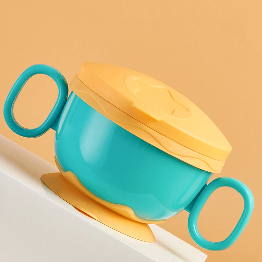 Baby Plastic Feeding Bowl – Suction Snack & Storage Cup