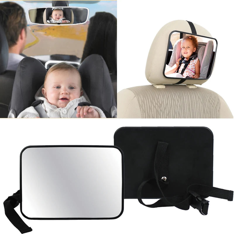Child Car Rearview Mirror | Wide View, Adjustable & Safe