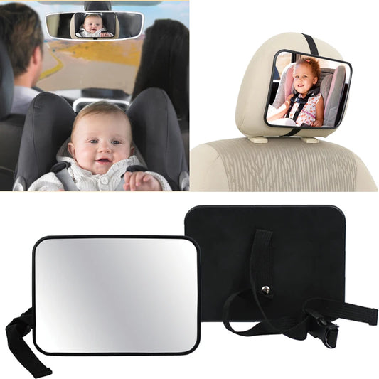 Child Car Rearview Mirror | Wide View, Adjustable & Safe