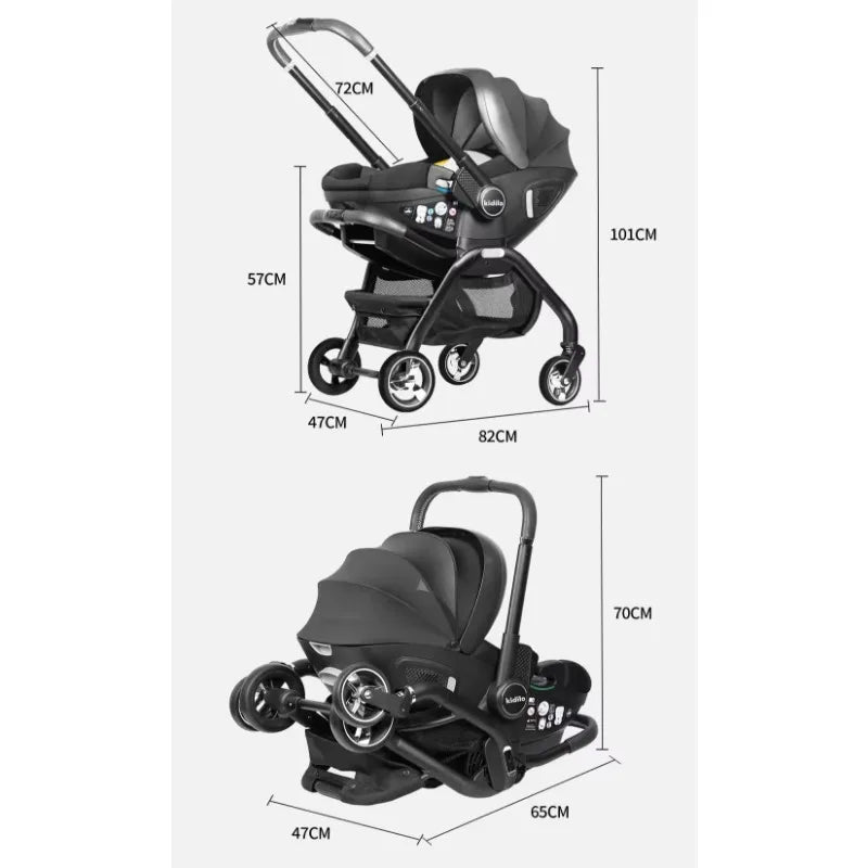 2025 - 2026 New Portable Baby Stroller Multifunctional detachable seat
