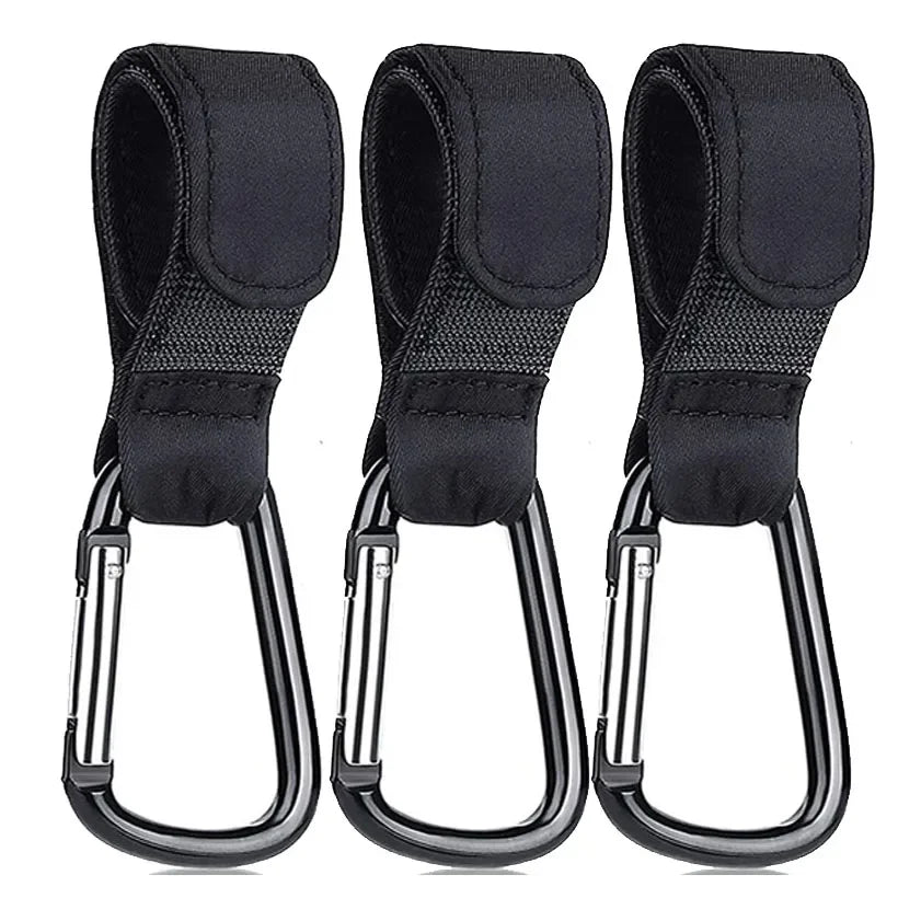 1–10PCS Aluminum Alloy Stroller Hooks – Organizer & Bag Clip