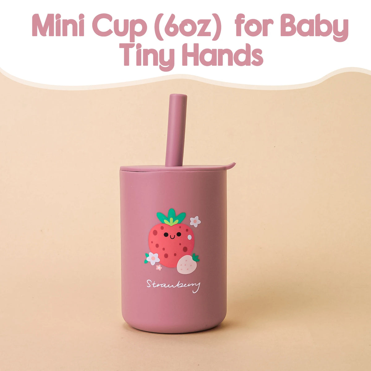 Baby Learning Cup | BPA-Free Silicone Straw Cup for Toddler