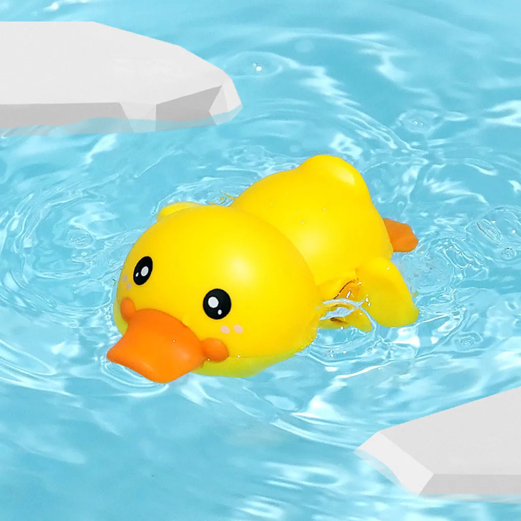 Ensemble de jouets de bain amusants – Roue à eau en forme de canard avec ventouses puissantes pour enfants