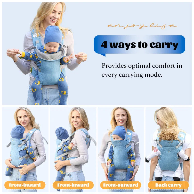 Bandoulière et coussin de siège de voyage portable 4 en 1 pour bébé