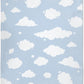 Cloud Throw Blanket, Blue and White Gift for Girl and Boy, Lightweight Super Soft Suitable for Sofa, Chairs, Bed for Kid
