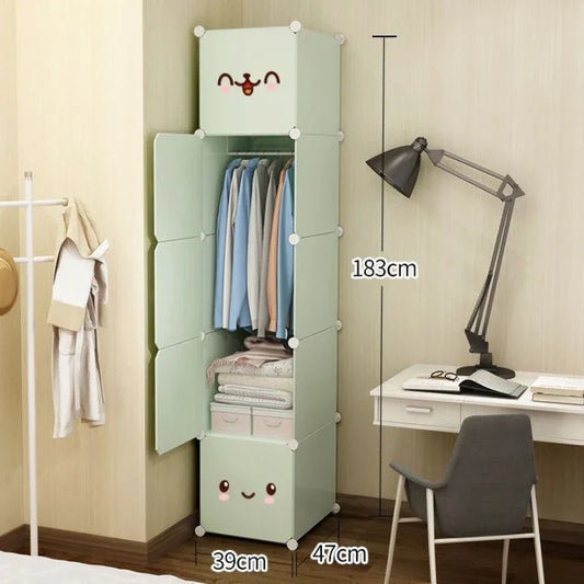 Baby & Kids Wardrobe – Modular Girl Room Organizer