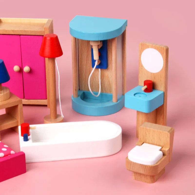 Mini meubles en bois – Amusez-vous dans la salle de jeux !