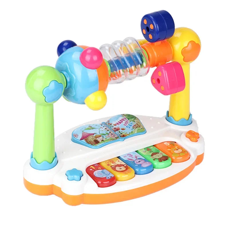 Piano rotatif pour bébé – Lumières et sons amusants !