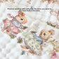 3/5-Piece Baby Towel Set – 6-Layer Cotton Muslin Burp & Face Cloths