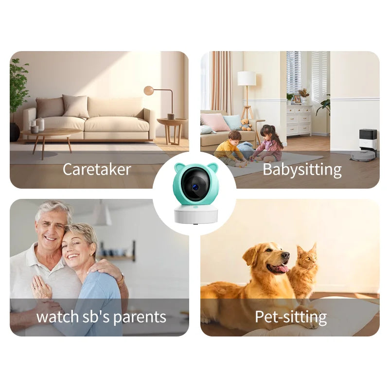 DANMINI 5" 2K WiFi Baby Monitor with Remote Control
