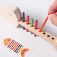 Montessori Fish Bone Puzzle – Color & Sensory Matching Toy