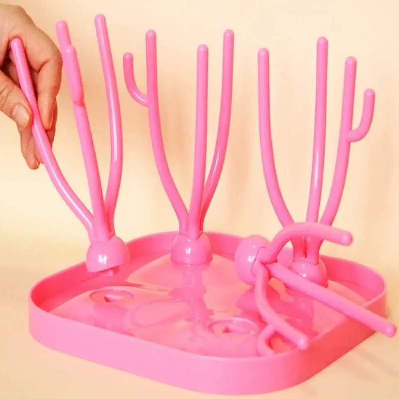 Porte-biberons et sèche-biberons – Support amovible pour gobelets et rangement de tétines