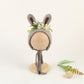 Bonnet à fleurs en feutre de laine mignon en forme de renard pour nouveau-né