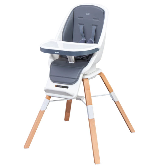 Wooden Baby Highchair – Safe, Rotatable & Detachable Design