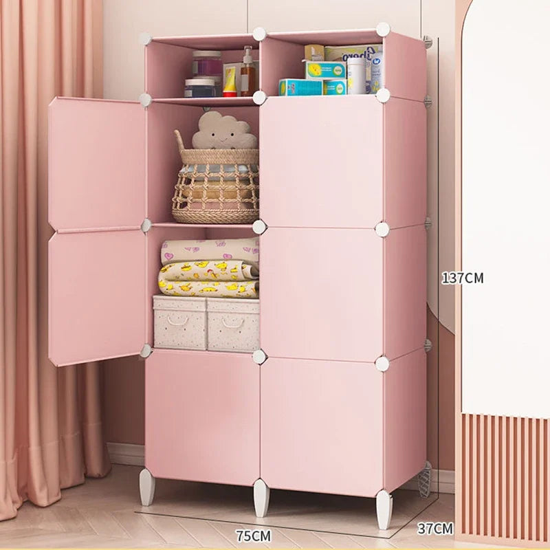 Modular Baby Wardrobe – Minimalist Nordic Fabric Storage