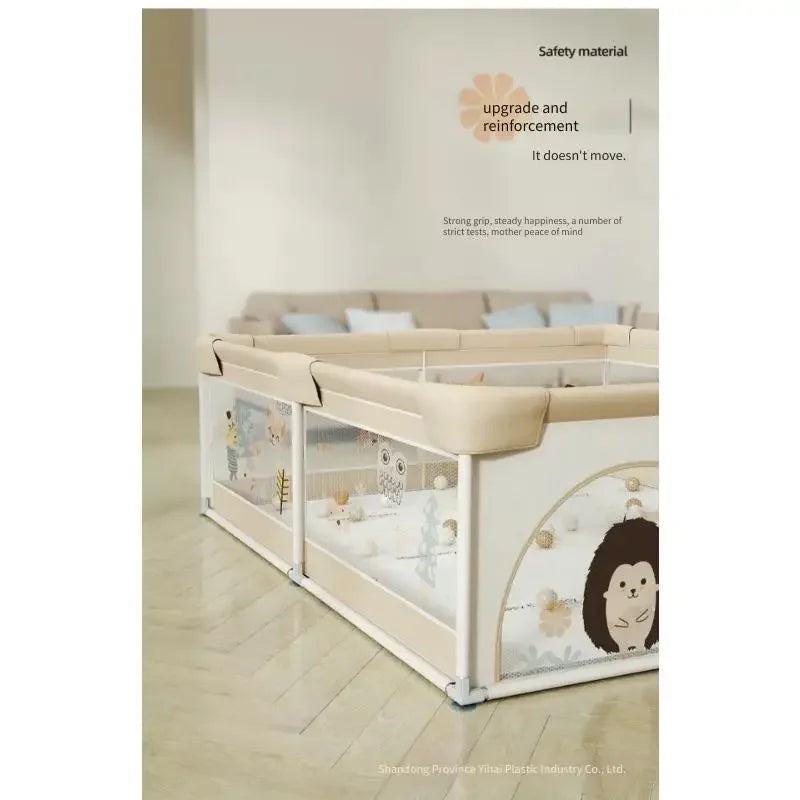 Parc pour bébé avec tapis – Parc de jeu sécurisé en filet pour les tout-petits